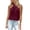 Wine, variant on Women Casual Sleeveless Back Zipper T Shirt Versatile Basic Top for All Seasons Effortless Style Pairing Jeans
