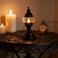 thumbnail image 2 of Cordless Turkish Table Lamp,1-Light Dimmable Bedside Lamps for Nightstand with Glass Lampshade, Retro Rechargeable Desk Lamp for Reading Home Decor Bedside, 2 of 6