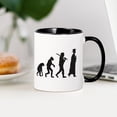 thumbnail image 3 of CafePress - Graduation Evolution Mugs - 11 oz Ceramic Mug - Novelty Coffee Tea Cup, 3 of 4
