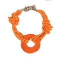 thumbnail image 3 of Tangerine Shell Necklace Set, 3 of 4