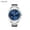 SilverShellBlueFaceSteelStrip, variant on Men's Quartz Watch Waterproof Wristwatches 786030735726