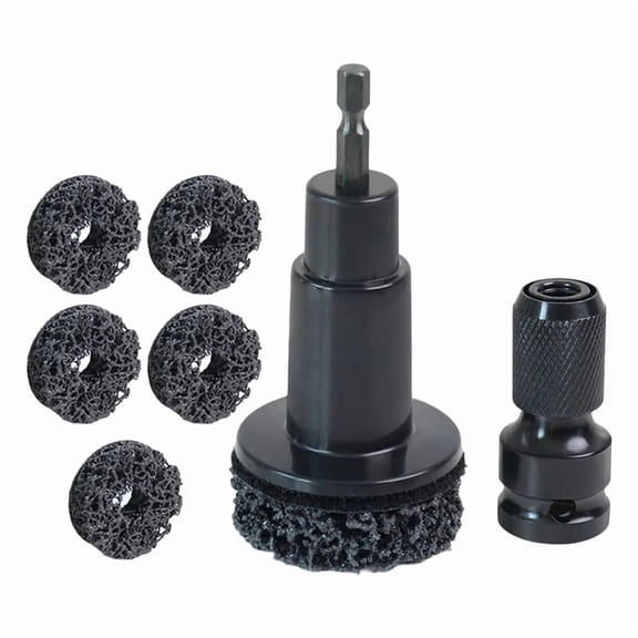 Wheel Hub Axle Head Brake Disc Grinding Head Rust Removal Maintenance Tool Polishing Pad for Car Wheel Stud Burnishing A