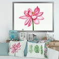 thumbnail image 3 of Designart 'Ancient Detail of A Pink Lotus' Traditional Framed Art Print, 3 of 4