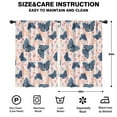 thumbnail image 2 of Blackout Kids Curtains,Flower and Butterfly Childrens Insulated Curtains Set Of 2,Bedroom Essentials,Toddler Room Decor 42"x63"(106x160cm), 2 of 4