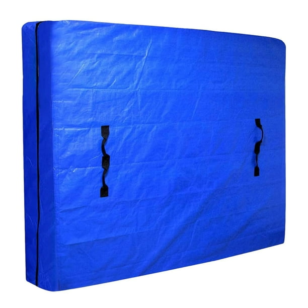 Bolsa para colchón, bolsa para mudanza de colchón, cierre de cremallera, bolsa de almacenamiento de colchón portátil a prueba de polvo con asas para 208cm x 110cm x 38cm