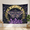 C, variant on XaaKee Large Wall Tapestry, Witchy Amethyst Moth Art, High-Quality Polyester Bedroom Tapestry, 60x40Inch
