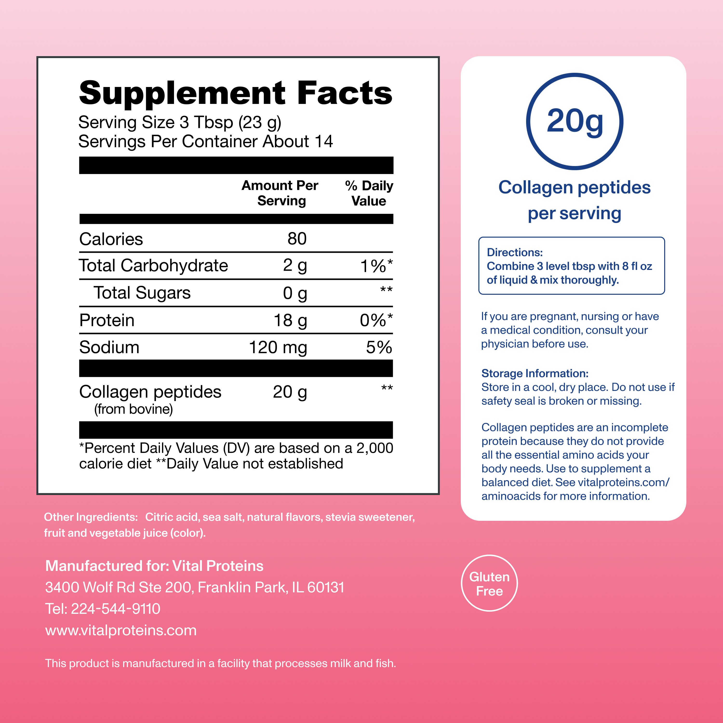 Vital Proteins Grass-Fed Collagen Peptides Powder photo 5