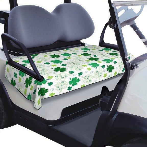 St. Patrick's Day Pattern Golf Cart Front Seat Protector 51"x31" Towel Style Cover for Universal Golf Cart Fit Soft Material