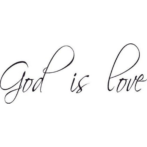 God is love wall art vinyl decal Christian Jesus Lord