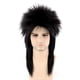 thumbnail image 1 of Peluca punk rock de los 80 para hombre y mujer, cosplay, color negro con puntas, 1 of 3