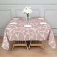 thumbnail image 4 of Floral Square Tablecloth 42x42in(107x107cm) – Waterproof Polyester Printed Table Cover, Wrinkle Resistant & Washable for Kitchen Dining Picnic Party Decor, Thanksgiving,Christmas, Spring,Flower, 4 of 6
