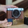 thumbnail image 4 of Half Leather Case for Camera with Precise Fit, Microfiber Lining, Easy Battery Access, and Quick-Release Screw Hole, 4 of 7