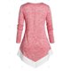 thumbnail image 2 of Camiseta de Manga Larga de Tie-dye Sin Aros con Dobladillo Rosegal  Mangas largas de talla grande, 2 of 5