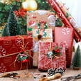 thumbnail image 3 of 6 pcs Christmas Wrapping paper for Festival Holiday - Starlight Embrace - Christmas Elements Collection - 50*70cm, 3 of 5
