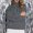 Grey, variant on Elegant Ribbed Turtleneck Pullover Knit Sweater for Women Soft Everyday Comfort and Versatile Stylish Outfits