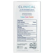 Secret Clinical Invisible Solid Deodorant Completely Clean 1.6 Ounce (3 Count)