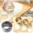 thumbnail image 5 of Cortador de galletas redondo, 4 piezas de acero inoxidable para cocina, cortador de galletas para pasta de azúcar, pasteles, pasteles, rosquillas, fondant, galletas, 5 of 5