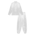 thumbnail image 5 of TiaoBug Men's Tai Chi Uniform Chinese Traditional Qi Gong Martial Arts Kung Fu Clothes White 3XL/180, 5 of 6
