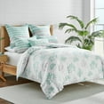 thumbnail image 2 of Levtex Home - Truro Duvet Cover Set - Twin/Twin XL Duvet Cover + Two Standard Pillow Cases - Watercolor Coral - Teal, Grey and White - Duvet Cover (68 x 88in.) and Pillow Case (26 x 20in.) - Cotton, 2 of 6