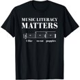 thumbnail image 1 of Music Literacy Matters Funny Music Gift Ideas T-Shirt - As Picture - S, 1 of 4