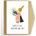 thumbnail image 1 of shiyou-Funny Housewarming Card for Friends - Happy New Home, Rude Moving, New House Congratulation, 1 of 4