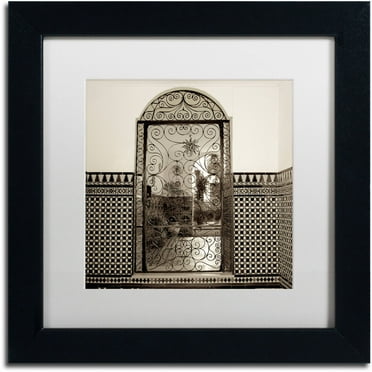 Trademark Fine Art "Cordoba I" Canvas Art by Alan Blaustein, White Matte, Black Frame