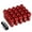Red, variant on J2 Engineering LN-T7-014-15-SL J2 Engineering 7075 -T6 Forged Aluminum M12X1.5 20Pcs 50mm Height Open -End Lug Nut Set w / Socket Adapter (Silver)