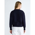 thumbnail image 3 of Free Assembly Women's and Women's Plus New York Embroidered Shrunken Sweatshirt, Sizes XS-4X, 3 of 5