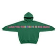 thumbnail image 6 of Matching Couples Hoodies I Love You This Much, Valentines Day Couples Hoodies Oversized Long Sleeve Sweatshirts Cute Message Print Pullover Tops, 6 of 8