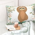 thumbnail image 4 of Lsque Cute Sloth In Yoga Pose Tree Pattern Bedding Waterproof Pillow Protector Zippered Queen – Bed Bug Proof Pillow Encasement-14"x20", 4 of 6