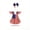 Angel Outfit With Bow, variant on 4th of July Porch Goose Outfit, Star Shaped Goose Costume with Uncle Sam Hat for 23 Inch Lawn Goose Statue, Outdoor Decor for Independence Day