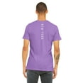 thumbnail image 3 of Daxton Adult Unisex Tshirt New York Script with Vertical on the Back, Fig Purple White, XS, 3 of 3