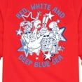 thumbnail image 3 of SpongeBob SquarePants - Red, White and Deep Blue Sea - Toddler And Youth Long Sleeve Graphic T-Shirt, 3 of 6