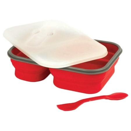 Eco Lunch - Gourmet Home Collapsible Eco Food-grade Silicone 2-section Lunch Kit