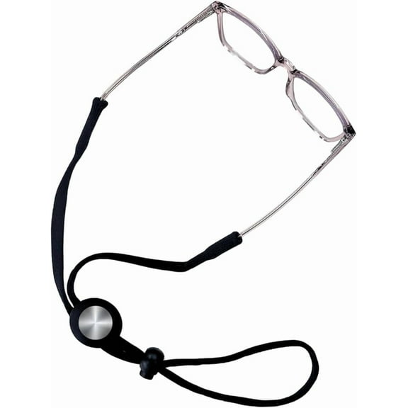 tag8 Eyeglass Lanyard – Sunglasses Strap with Holder Compatible with AirTag Tracker – Adjustable Eyeglass Strap for Eyewear Loss Prevention – Sunglasses Lanyards - Black