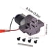 thumbnail image 3 of Vogacara Motor de caja de cambios de transmisión 370 con eje de transmisión, aleación de aluminio, apariencia exquisita, efecto de disipación de Kits de construcción modelo gris Vogacara FN001311-05, 3 of 5