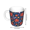 thumbnail image 2 of Yiaed Sea Animals Print Ceramics Coffee,Large Handle Design,Extra Large Tea and Coffee Cup for Office and Home Mugs, 2 of 6