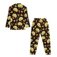 thumbnail image 5 of DISNIMO Hamburger Printed Womens Pajamas Sets 2 Piece Long Sleeve Sleepwear Button Down Nightwear with Long Pajama Pants Soft Casual Loungewear Nightwear, 5 of 6