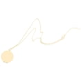 thumbnail image 1 of Collar de medallón con marco de fotos redondo Zulema Oro, 1 of 8