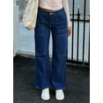 thumbnail image 3 of aPAY Jeans for Women Long Denim Straight Pants Y2K Vintage Classic Style Regular Size, 3 of 8