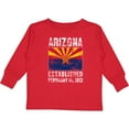 thumbnail image 3 of Inktastic Established February 14, 1912 Arizona Flag Boys or Girls Long Sleeve Toddler T-Shirt, 3 of 5