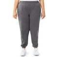 thumbnail image 2 of Terra & Sky Women's Plus Size Fleece Sweatpant, Available in 1,2, 3-Packs, Sizes 0X-4X, 2 of 15