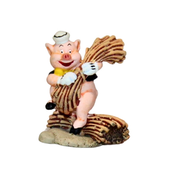 Open Box WDCC Figurine - Fifer Pig (Miniature) - Disney's The Three Little Pigs - Mint in Box