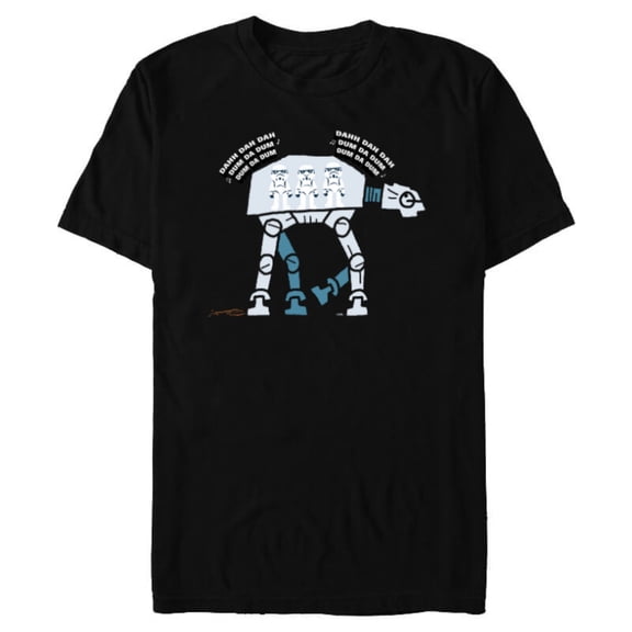 Star Wars Imperial Stormtroopers AT-AT Imperial March Funny - Short Sleeve Blended T-Shirt for Adults - Customized-Black