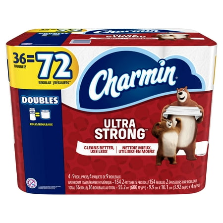 Charmin Ultra Strong Toilet Paper, 36 Double Rolls