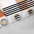 thumbnail image 4 of Homewish Teens Minimalist Stripes Circle Black Out Curtains,Vintage Aesthetic Geometric Curtains Pack of 2 (42x63 Each),Abstract Art Bedroom Curtains,Luxury Bedroom Decor, 4 of 6