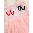 thumbnail image 6 of Okbabeha 4th of July Baby Girl Outfits Toddler Fourth of July Romper Dress American Flag Strap Tulle Bodysuit Tutu Dress Summer Independence Day Clothes, 6 of 8