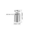thumbnail image 2 of Unique Bargains Embouts de Cordon, 100 Pcs 4.5x9.5mm Embouts de Ressorts Métalliques Embouts de Terminateurs à Ressorts Argentés, 2 of 5