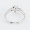 thumbnail image 4 of solitaire jewels Tulip Setting 2CT Pear Moissanite 3 Stone Engagement Ring For Women, 14K Yellow Gold, 4 of 7