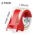 thumbnail image 2 of Cinta de embalaje BOMEI PACK, transparente, resistente, 48 mm x 50 m, con dispensador, 2 of 7